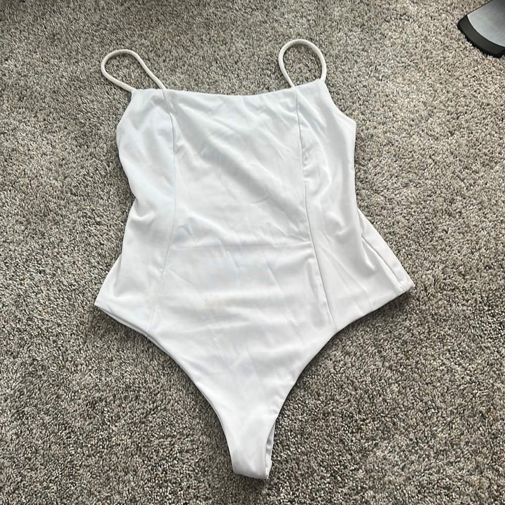 White cotton on body suit small